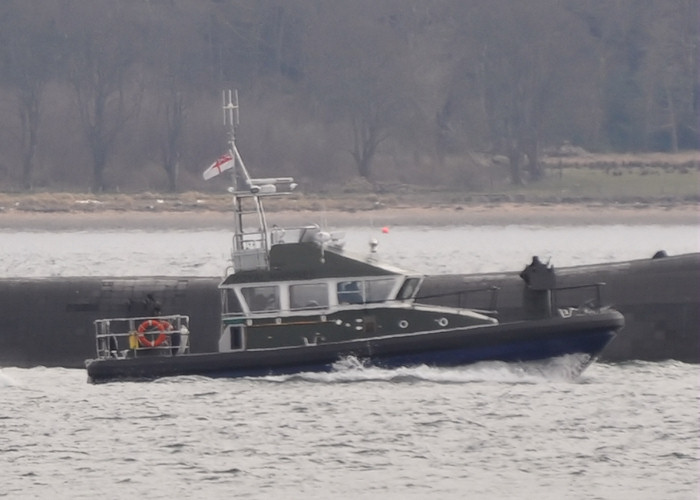 Photograph of the vessel  Rona pictured on the River Clyde on 30th March 2013