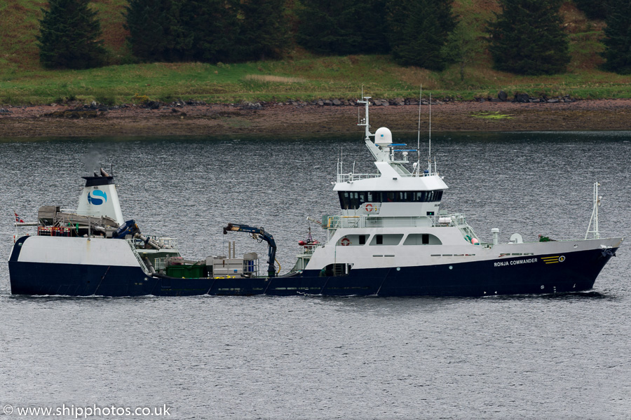 Photograph of the vessel  Ronja Commander pictured on Loch Duich on 19th May 2016