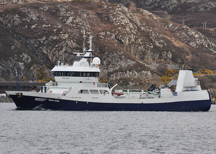 Photograph of the vessel  Ronja Viking pictured passing Kyleakin on 10th April 2012