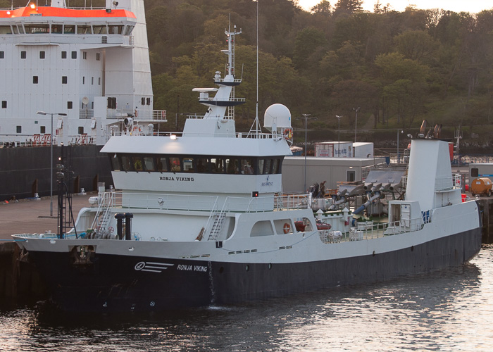 Photograph of the vessel  Ronja Viking pictured at Stornoway on 6th May 2014