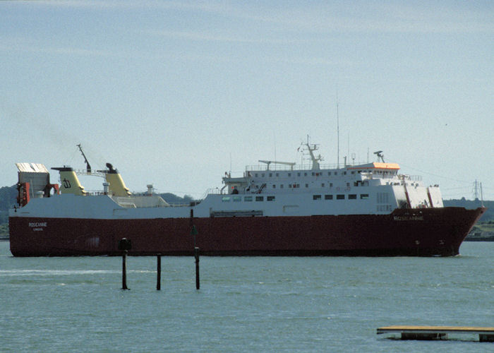 Photograph of the vessel  Roseanne pictured arriving at Southampton on 14th August 1997