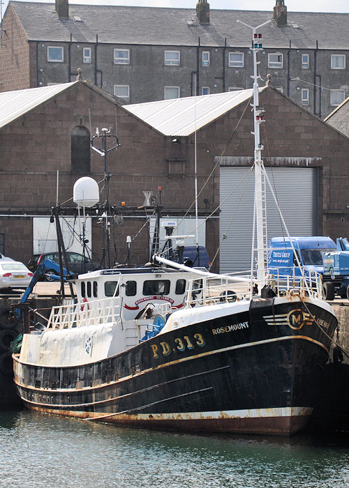 Photograph of the vessel fv Rosemount pictured at Peterhead on 6th May 2013