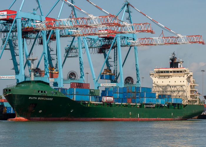 Photograph of the vessel  Ruth Borchard pictured at Liverpool on 31st May 2014