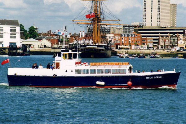 Photograph of the vessel  Ryde Scene pictured in Portsmouth Harbour on 26th May 1995
