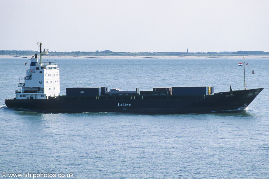 Photograph of the vessel  Ryfjell pictured on the Westerschelde passing Vlissingen on 21st June 2002