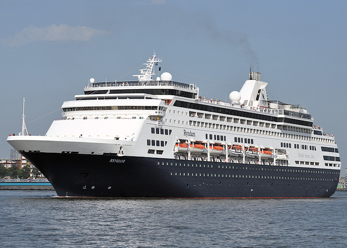 Photograph of the vessel  Ryndam pictured departing Rotterdam on 26th June 2011