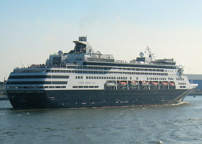 Photograph of the vessel  Ryndam pictured passing Vlaardingen on 26th June 2011