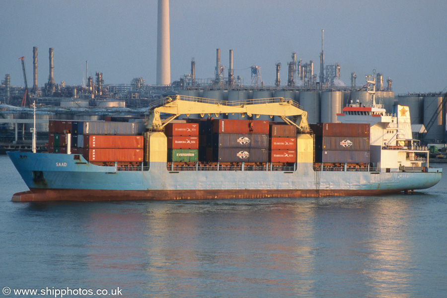 Photograph of the vessel  Saad pictured on the Nieuwe Maas at Vlaardingen on 16th June 2002