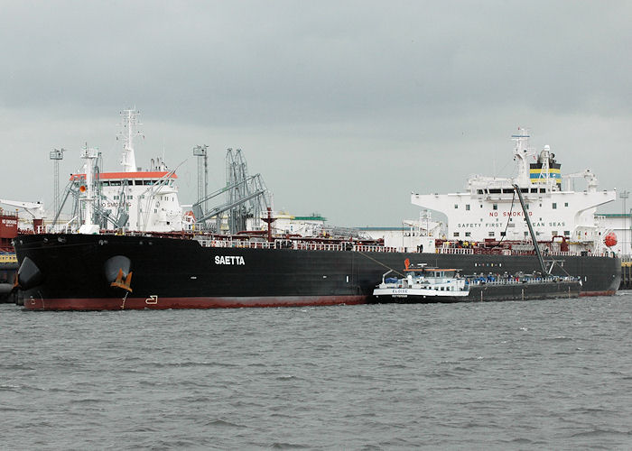 Photograph of the vessel  Saetta pictured in the 7e Petroleumhaven, Europoort on 20th June 2010
