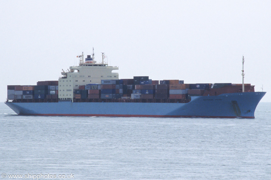 Photograph of the vessel  Safmarine Victory pictured on the Westerschelde passing Vlissingen on 19th June 2002