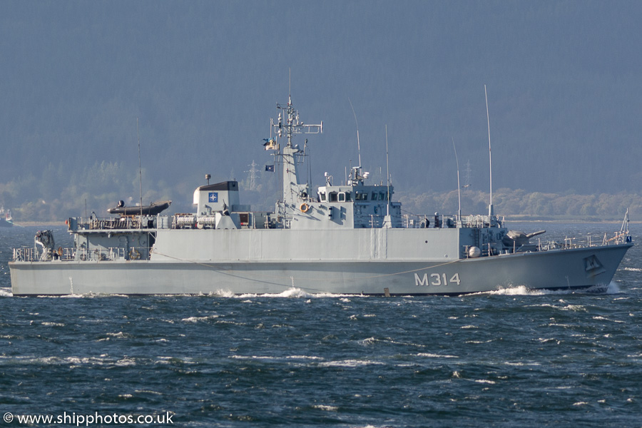 Photograph of the vessel EML Sakala pictured passing Gourock on 6th October 2016