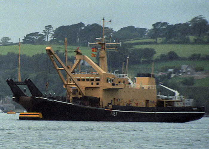 Photograph of the vessel RMAS Salmaid pictured at Plymouth on 10th August 1988