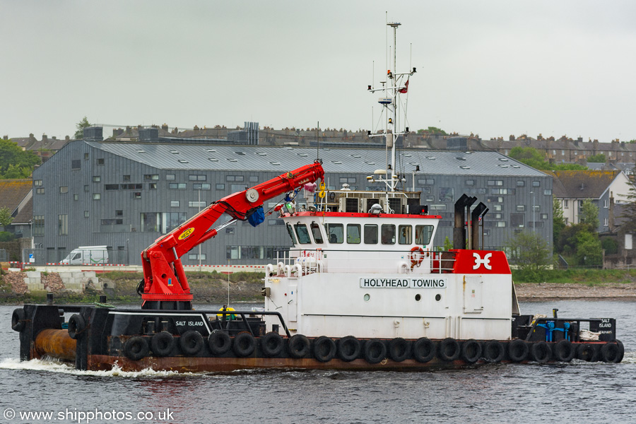 Photograph of the vessel  Salt Island pictured departing Aberdeen on 30th May 2019