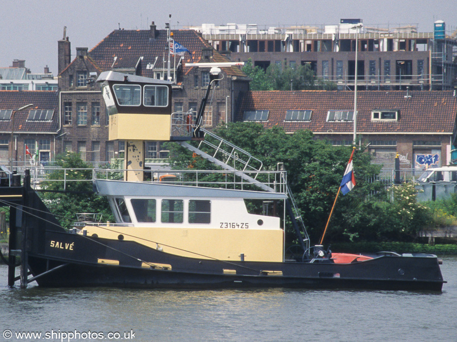 Photograph of the vessel  Salvé pictured on the IJ at Amsterdam on 16th June 2002