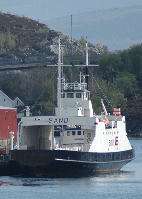 Photograph of the vessel  Sand pictured at Stavanger on 12th May 2005