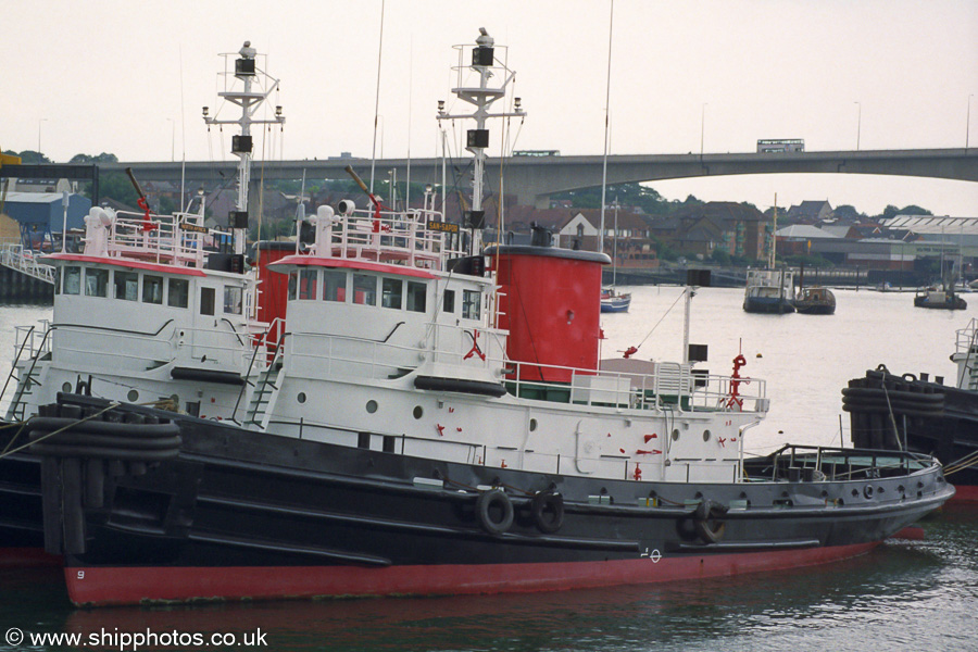 Photograph of the vessel  San Sapor pictured at American Wharf, Southampton on 5th July 2003