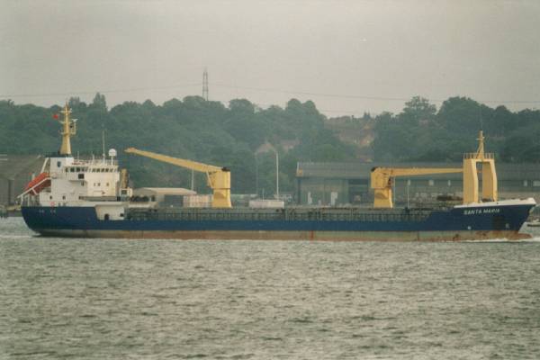 Photograph of the vessel  Santa Maria pictured arriving in Southampton on 24th May 1999