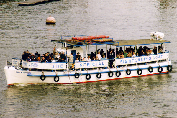 Photograph of the vessel  Sarah Kathleen pictured in London on 22nd May 1998