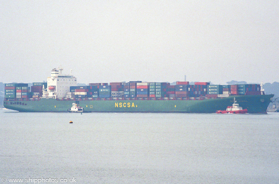 Photograph of the vessel  Saudi Jubail pictured arriving in Southampton on 24th September 2001