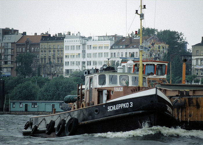 Photograph of the vessel  Schleppko 3 pictured in Hamburg on 9th June 1997