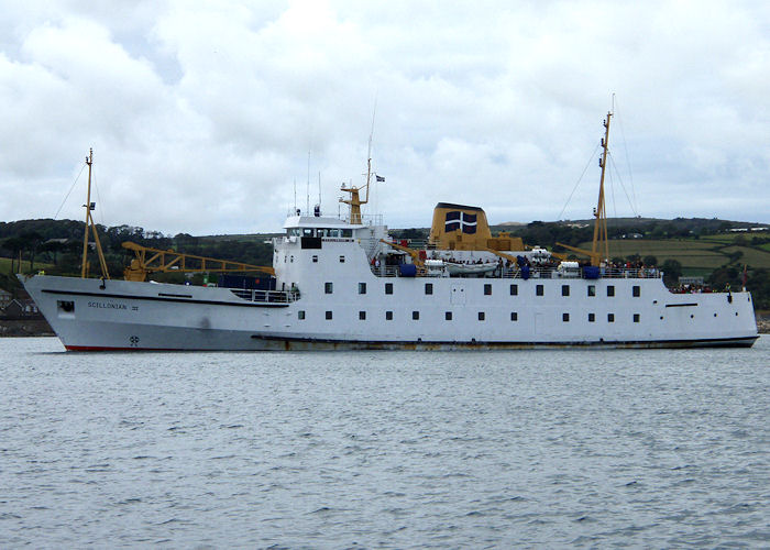 Photograph of the vessel  Scillonian III pictured arriving at Penzance on 1st September 2007