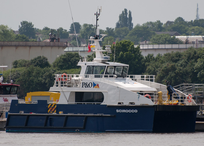 Photograph of the vessel  Scirocco pictured passing Wallasey on 31st May 2014