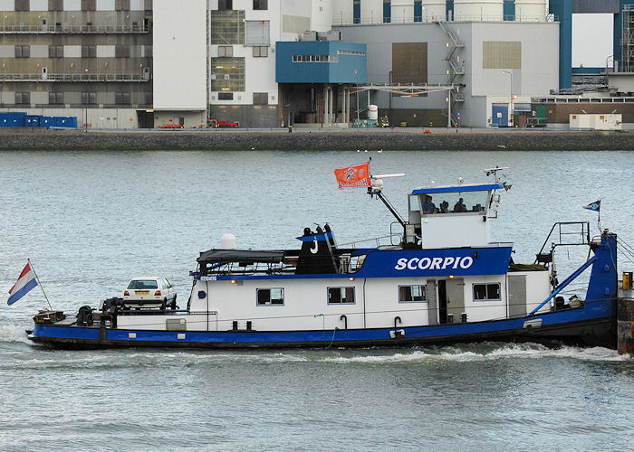 Photograph of the vessel  Scorpio pictured passing Vlaardingen on 19th June 2010