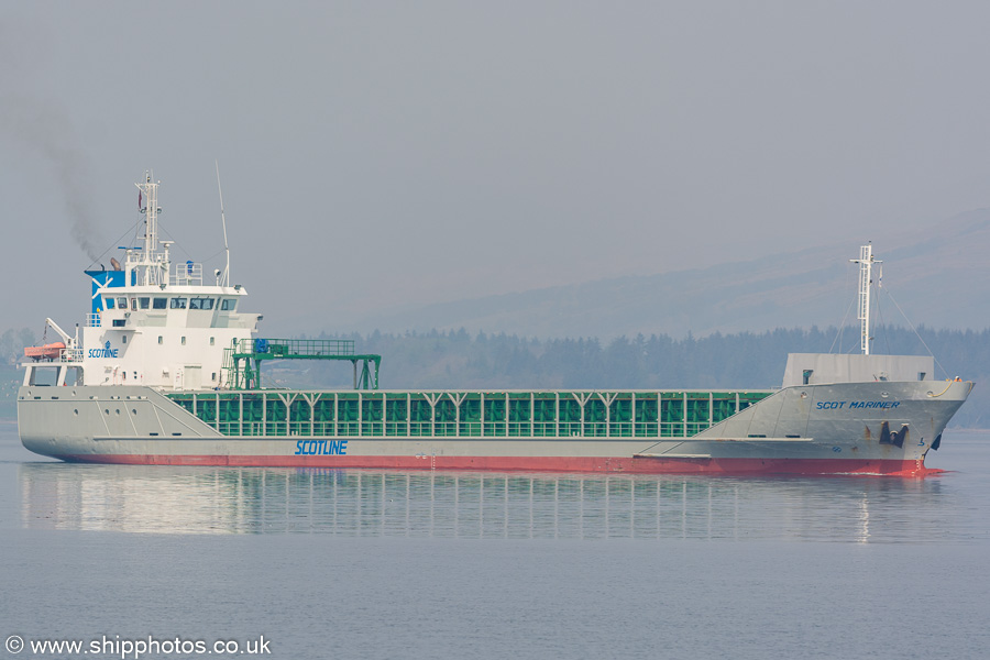 Photograph of the vessel  Scot Mariner pictured passing Greenock on 20th April 2019