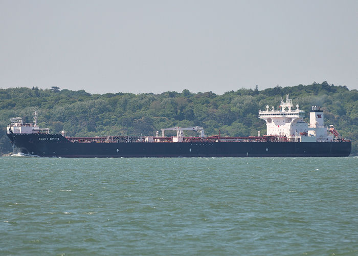 Photograph of the vessel  Scott Spirit pictured in the Solent on 8th June 2013