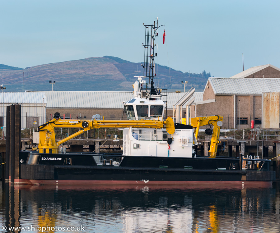  SD Angeline pictured in Great Harbour, Greenock on 15th October 2015