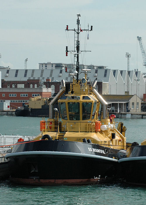 SD Bountiful pictured in Portsmouth Naval Base on 14th August 2010