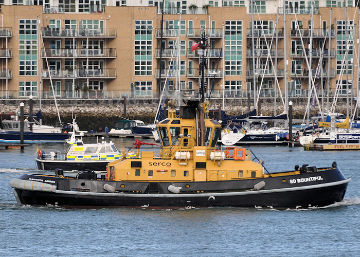  SD Bountiful pictured in Portsmouth Harbour on 20th July 2012