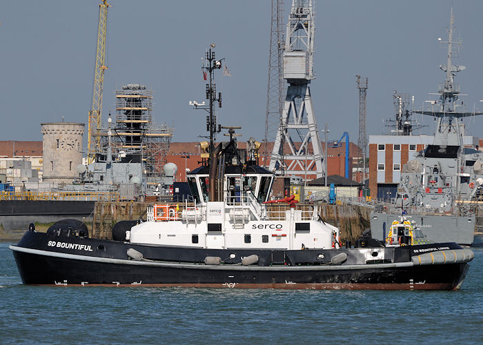  SD Bountiful pictured in Portsmouth Naval Base on 8th June 2013