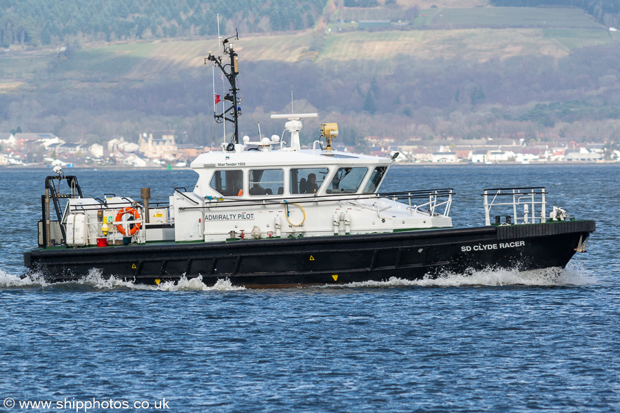 Photograph of the vessel pv SD Clyde Racer pictured passing Greenock on 23rd March 2023