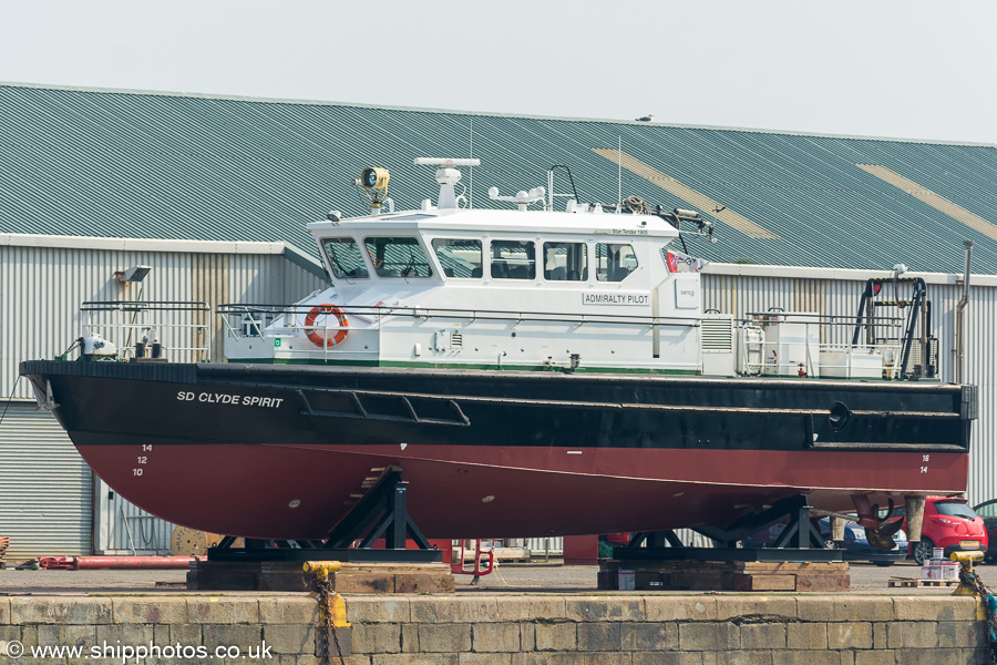 pv SD Clyde Spirit pictured in James Watt Dock, Greenock on 21st April 2019