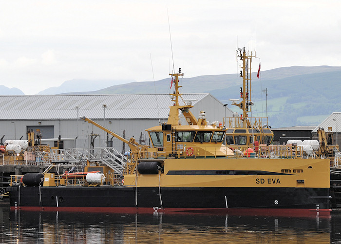  SD Eva pictured in Great Harbour, Greenock on 5th June 2012