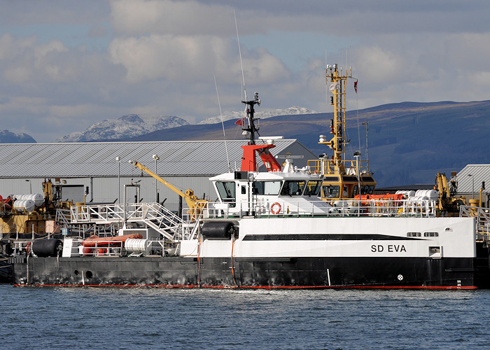  SD Eva pictured in Great Harbour, Greenock on 29th March 2013