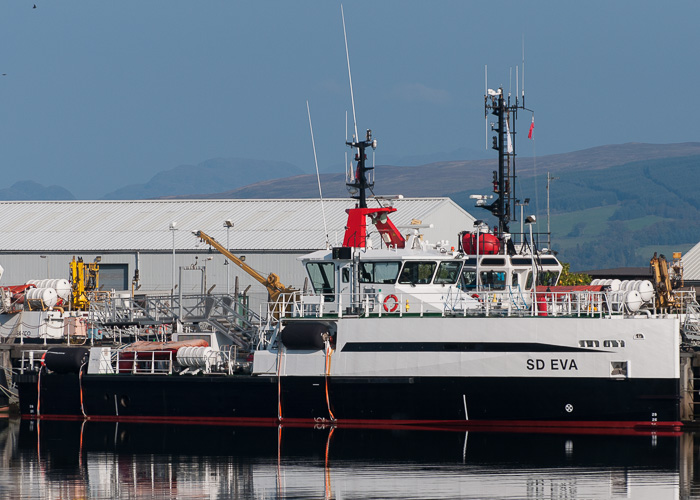  SD Eva pictured in Great Harbour, Greenock on 21st September 2014