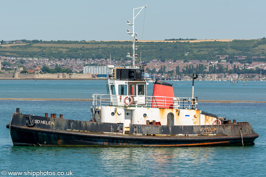 Photograph of the vessel  SD Helen pictured laid up in Portsmouth Harbour on 7th July 2023