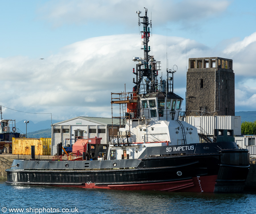 SD Impetus pictured in James Watt Dock, Greenock on 16th July 2021