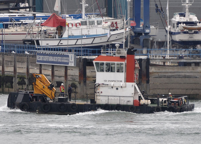 Photograph of the vessel  SD Inspector pictured in Portsmouth Harbour on 10th June 2013