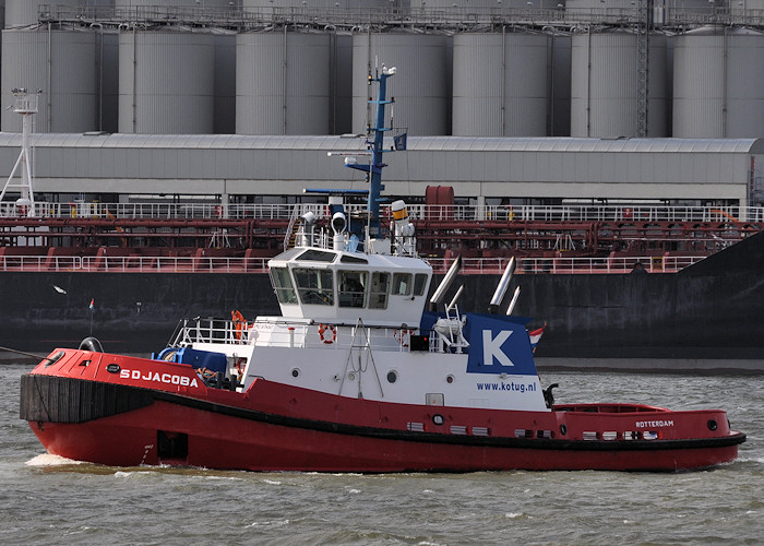 Photograph of the vessel  SD Jacoba pictured passing Vlaardingen on 23rd June 2012