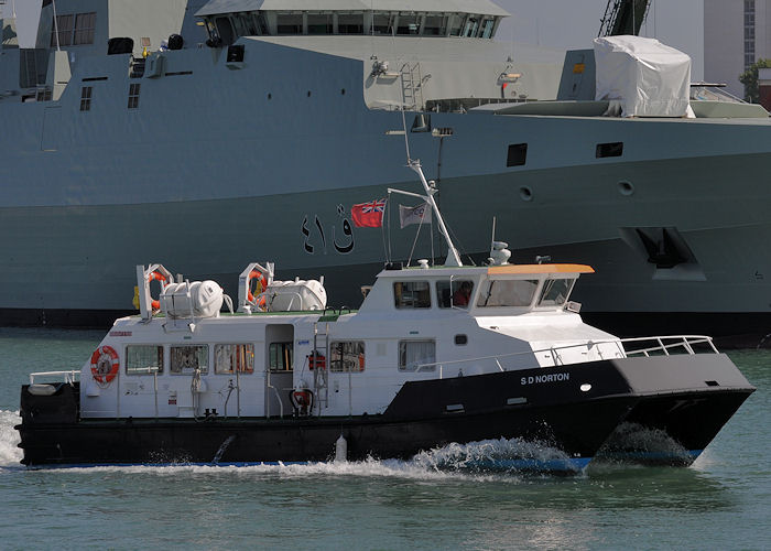 Photograph of the vessel  SD Norton pictured in Portsmouth Naval Base on 10th June 2013
