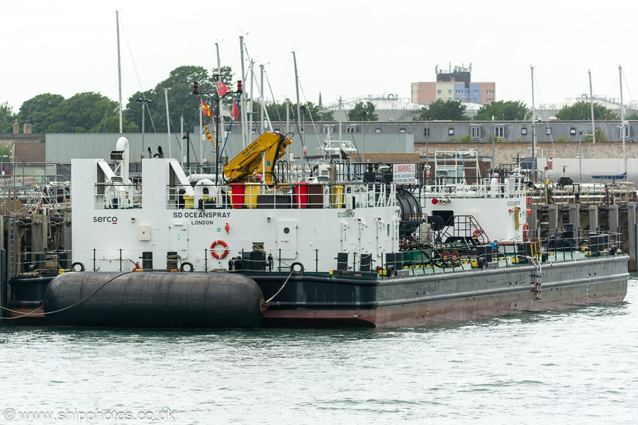 Photograph of the vessel  SD Oceanspray pictured at Gosport on 8th July 2023