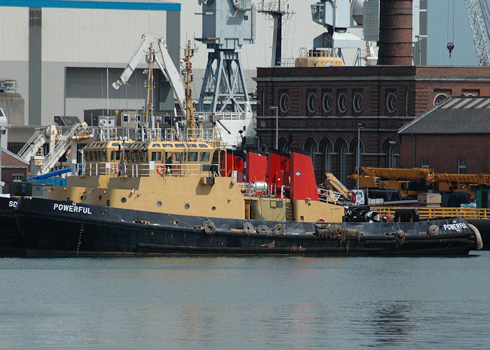  SD Powerful pictured in Portsmouth Naval Base on 13th June 2009