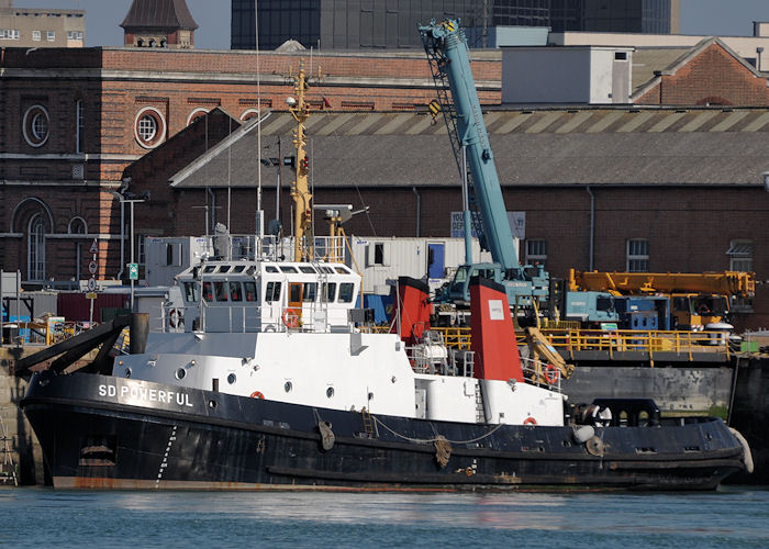  SD Powerful pictured in Portsmouth Naval Base on 8th June 2013