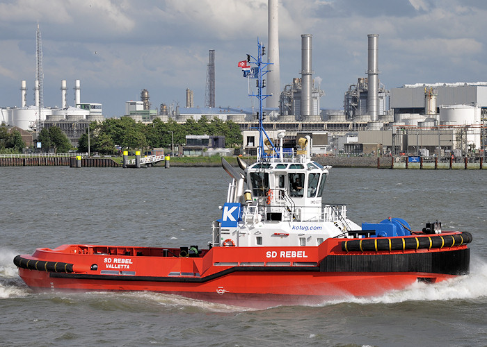 Photograph of the vessel  SD Rebel pictured at Vlaardingen on 22nd June 2012