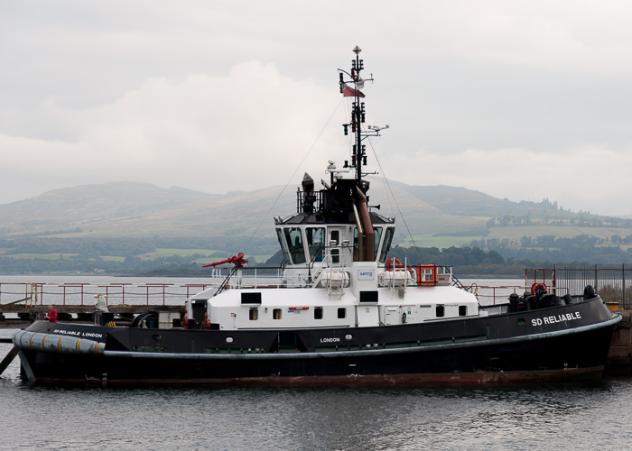 Photograph of the vessel  SD Reliable pictured at James Watt Dock, Greenock on 20th September 2014