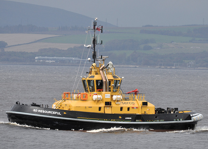 Photograph of the vessel  SD Resourceful pictured passing Greenock on 23rd September 2011