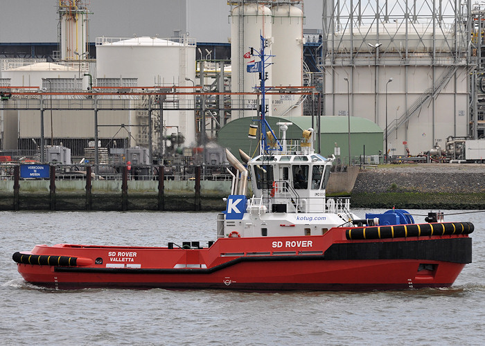 Photograph of the vessel  SD Rover pictured at Vlaardingen on 22nd June 2012